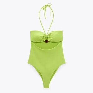 ZARA BEAD BANDEAU ONE PIECE SWIMSUIT